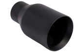 Single Round Double Wall Straight  Cut Tip Matt Black-T2631SBK