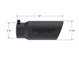 MBRP exhaust tip T304 stainless steel black coated carbon fiber tip T5051BLK