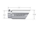MBRP exhaust tip 5 inch T304 stainless steel black coated carbon fiber tip T5053