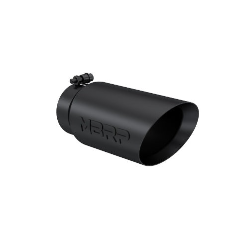 MBRP exhaust tip 5 inch T304 stainless steel black coated carbon fiber tip T5053BLK