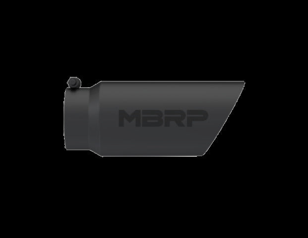 MBRP exhaust tip 5 inch T304 stainless steel black coated carbon fiber tip T5053BLK