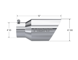 MBRP exhaust tip 4 inch T304 stainless steel black coated carbon fiber tip T5072