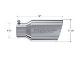 MBRP exhaust tip 4 inch T304 stainless steel black coated carbon fiber tip T5073