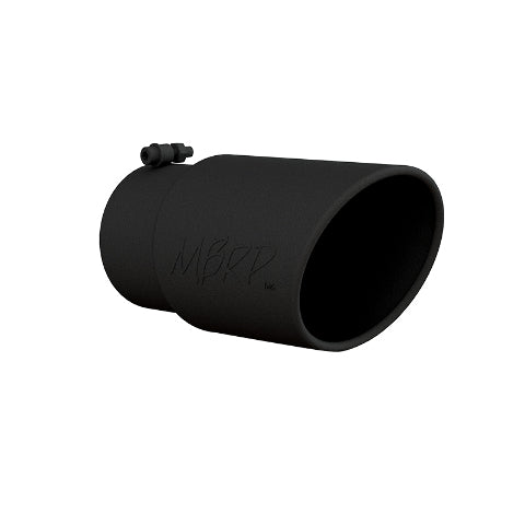 MBRP exhaust tip 5 inch T304 stainless steel black coated carbon fiber tip T5075BLK