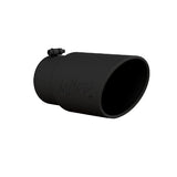 MBRP exhaust tip 5 inch T304 stainless steel black coated carbon fiber tip T5075BLK