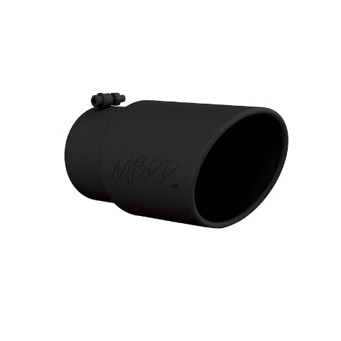 MBRP exhaust tip 5 inch T304 stainless steel black coated carbon fiber tip T5075BLK