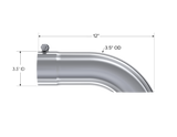 3.5" OD Single Wall Turn Down Tip - T5080