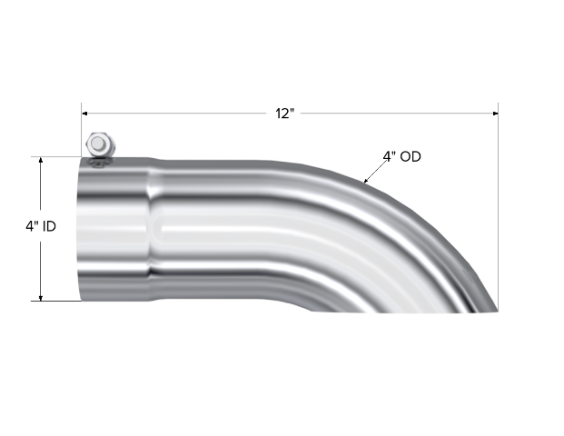 MBRP exhaust tip 4 inch T304 stainless steel black coated carbon fiber tip T5081