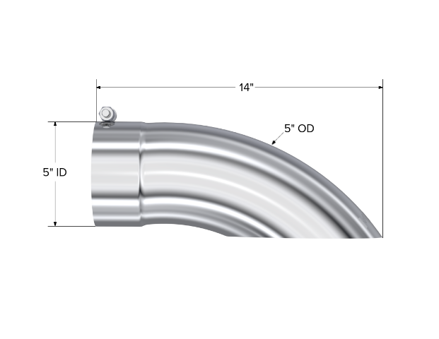 MBRP exhaust tip 5 inch T304 stainless steel black coated carbon fiber tip T5085