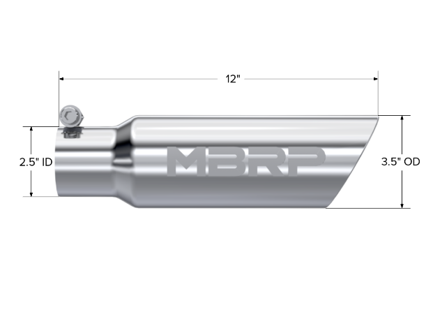 MBRP exhaust tip 3 inch T304 stainless steel black coated carbon fiber tip T5106