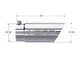 MBRP exhaust tip 3 inch T304 stainless steel black coated carbon fiber tip T5110