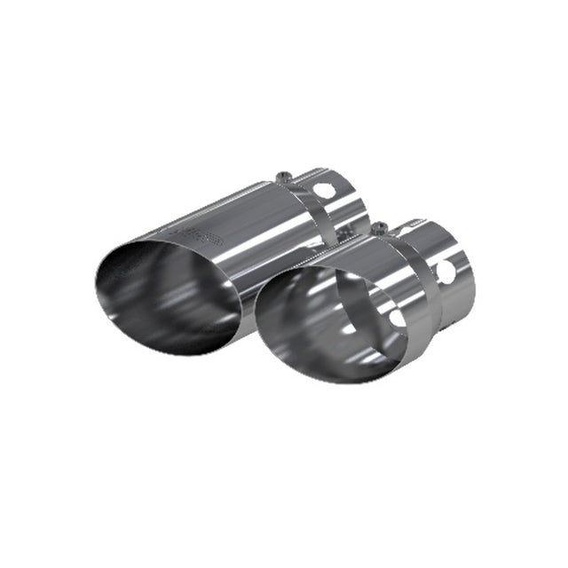 MBRP exhaust tip fits 2011-2024 Ford F-250 T304 stainless steel black coated carbon fiber tip T5111