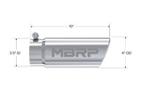 MBRP exhaust tip 4 inch T304 stainless steel black coated carbon fiber tip T5112