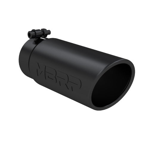 MBRP exhaust tip 4 inch T304 stainless steel black coated carbon fiber tip T5112BLK
