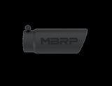 MBRP exhaust tip 4 inch T304 stainless steel black coated carbon fiber tip T5112BLK