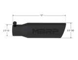 MBRP exhaust tip 3 inch T304 stainless steel black coated carbon fiber tip T5113BLK