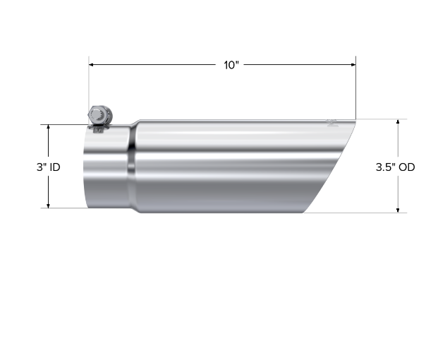 MBRP exhaust tip 3 inch T304 stainless steel black coated carbon fiber tip T5114