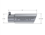 MBRP exhaust tip 3 inch T304 stainless steel black coated carbon fiber tip T5115