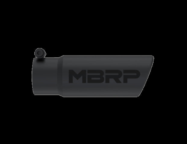 MBRP exhaust tip 3 inch T304 stainless steel black coated carbon fiber tip T5115BLK