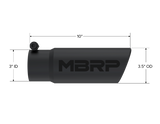 MBRP exhaust tip 3 inch T304 stainless steel black coated carbon fiber tip T5115BLK