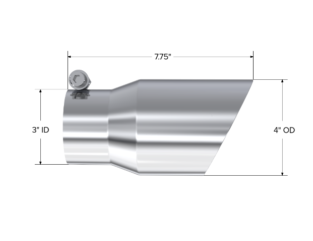 MBRP exhaust tip 4 inch T304 stainless steel black coated carbon fiber tip T5122