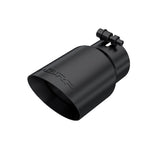 MBRP exhaust tip 4 inch T304 stainless steel black coated carbon fiber tip T5122BLK