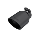 MBRP exhaust tip 4 inch T304 stainless steel black coated carbon fiber tip T5123BLK