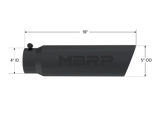 MBRP exhaust tip T304 stainless steel black coated carbon fiber tip T5124BLK