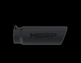 MBRP exhaust tip T304 stainless steel black coated carbon fiber tip T5125BLK