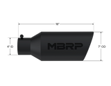 MBRP exhaust tip 4 inch T304 stainless steel black coated carbon fiber tip T5126BLK