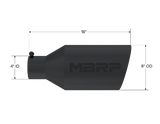 MBRP exhaust tip 4 inch T304 stainless steel black coated carbon fiber tip T5128BLK