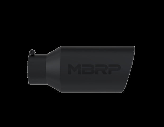 MBRP exhaust tip 5 inch T304 stainless steel black coated carbon fiber tip T5129BLK