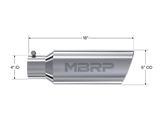 MBRP exhaust tip 4 inch T304 stainless steel black coated carbon fiber tip T5130