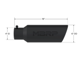 MBRP exhaust tip 4 inch T304 stainless steel black coated carbon fiber tip T5130BLK