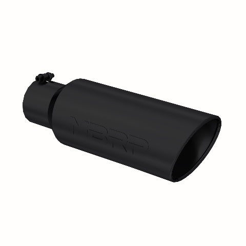 MBRP exhaust tip 4 inch T304 stainless steel black coated carbon fiber tip T5130BLK