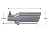 MBRP exhaust tip 4 inch T304 stainless steel black coated carbon fiber tip T5157