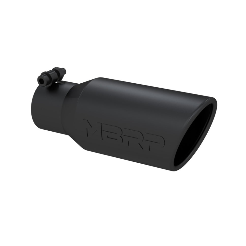 MBRP exhaust tip 4 inch T304 stainless steel black coated carbon fiber tip T5157BLK