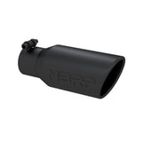 MBRP exhaust tip 4 inch T304 stainless steel black coated carbon fiber tip T5157BLK