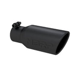 MBRP exhaust tip 4 inch T304 stainless steel black coated carbon fiber tip T5157BLK