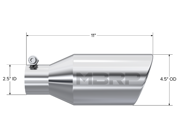 MBRP exhaust tip T304 stainless steel black coated carbon fiber tip T5160