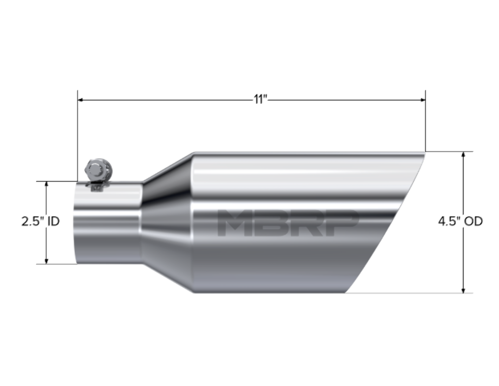 MBRP exhaust tip T304 stainless steel black coated carbon fiber tip T5161