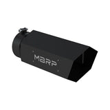 MBRP exhaust tip T304 stainless steel black coated carbon fiber tip T5166BLK