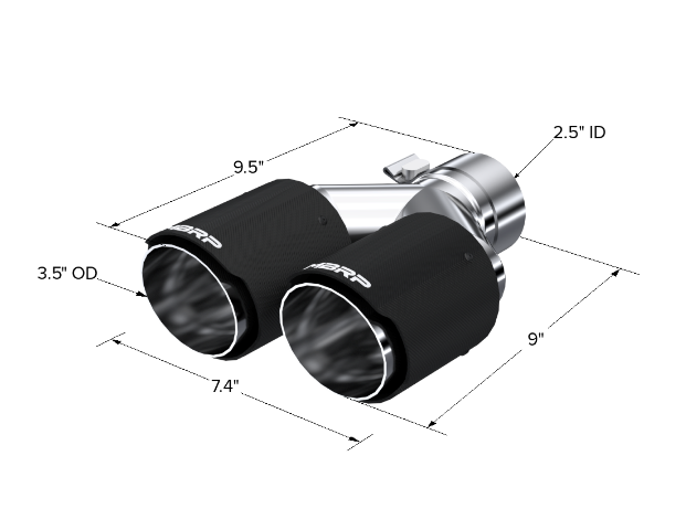Exhaust Carbon Fiber Tip - T5170CF