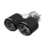 MBRP exhaust tip T304 stainless steel black coated carbon fiber tip T5177CF
