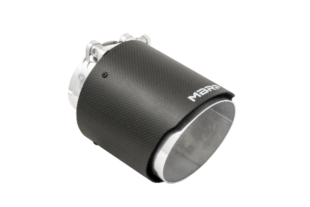 MBRP exhaust tip 4.5 inch T304 stainless steel black coated carbon fiber tip T5180CF