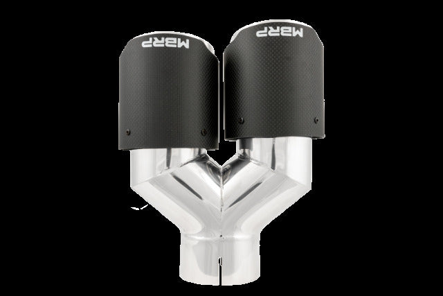 MBRP exhaust tip 4 inch T304 stainless steel black coated carbon fiber tip T5182CF