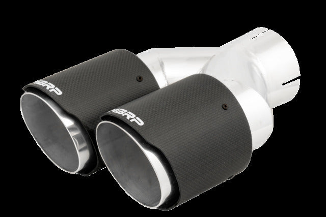 MBRP exhaust tip 4 inch T304 stainless steel black coated carbon fiber tip T5182CF