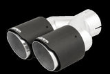 MBRP exhaust tip 4 inch T304 stainless steel black coated carbon fiber tip T5182CF