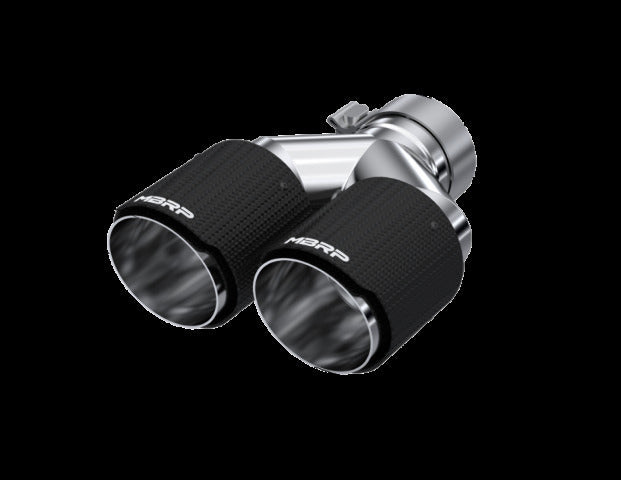 MBRP exhaust tip 4 inch T304 stainless steel black coated carbon fiber tip T5182CF