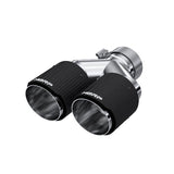 MBRP exhaust tip 4 inch T304 stainless steel black coated carbon fiber tip T5182CF